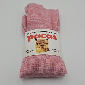 NWT Pacas women's compression socks M/L light pink heather